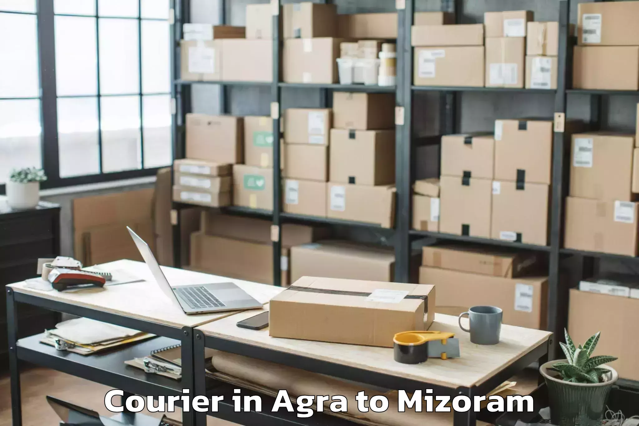 Easy Agra to Sairang Courier Booking